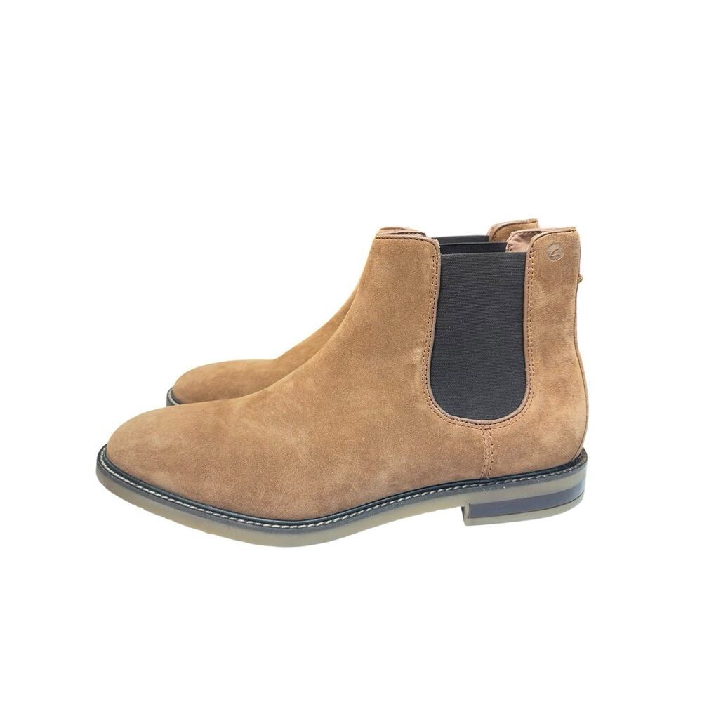 Clarks Collection Suede Chelsea Boots Brown Slip On Ankle Mens 13 M